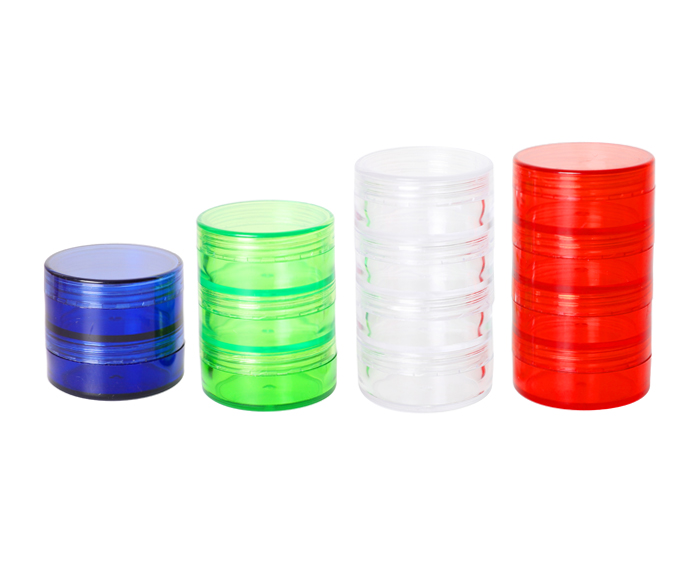 Refillable cosmetic plastic jars